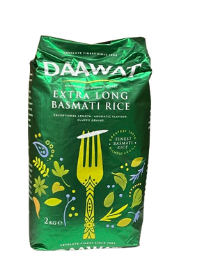 Daawat Extra Long Basmati Rice 2 kg - Africa Products Shop