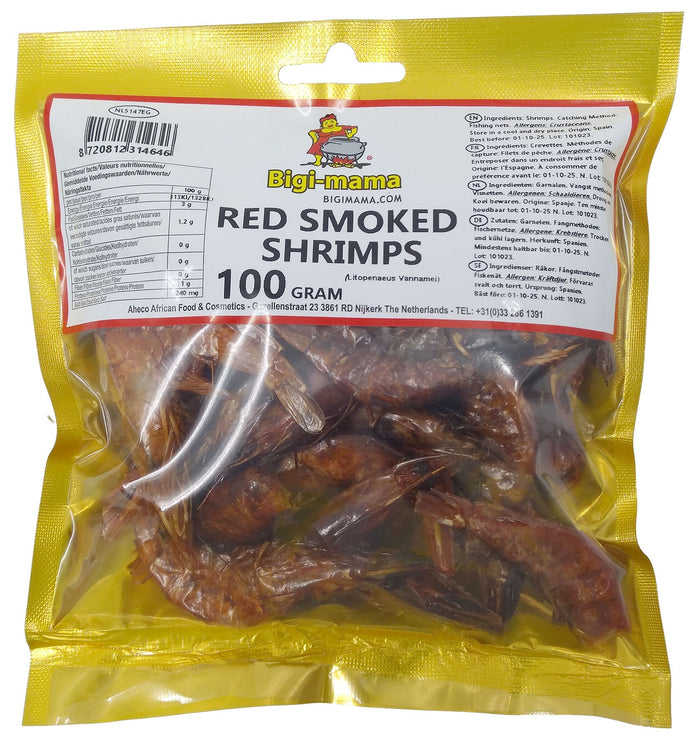 Red Shrimps Whole  Prawns  Bigi Mama 100 g