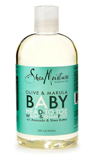 Shea Moisture Olive and Marula Baby Head-To-Toe Wash Shampoo 384 ml