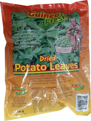 Guinea Fresh Dried Naturel Potato Leaves 80 g