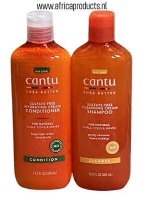 Cantu Shea Butter Conditioner and Shampoo Set - Africa Products Shop