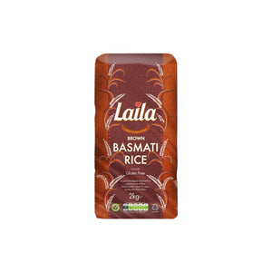 Laila Brown Basmati Rice 2 kg - Africa Products Shop