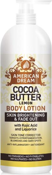 American Dream Cocoa Butter Body Lotion Lemon Skin Brightening 750 ml - Africa Products Shop
