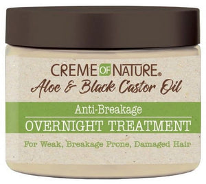Creme of Nature Aloe Black Castor Oil Overnight Treatment 4.7oz