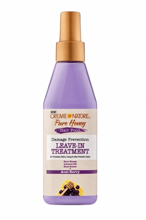Creme of Nature Pure Honey Hair Food Damage Prevention Leave-In Treatment 8oz
