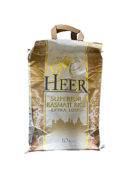 Heer Superior Basmati Rice Extra Long 10 KG - Africa Products Shop