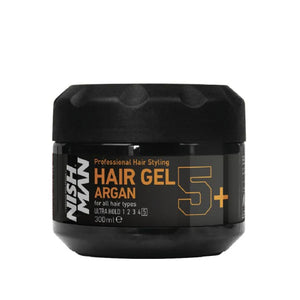 Nishman Hair Gel Argan 5+ Ultra Hold 300ml - Africa Products Shop
