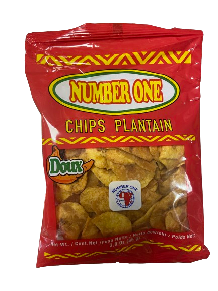 Number One Banan Plantain Chips Doux