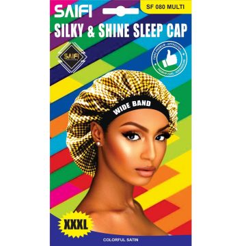 Saifi Silky & Shine Sleep Cap SF 080 MULTI XXXL WIDE BAND