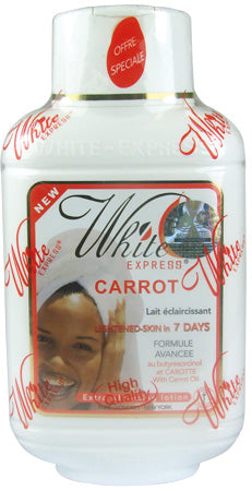 White Express Carrot Lightening Body Lotion 7 days 500 ml - Africa Products Shop