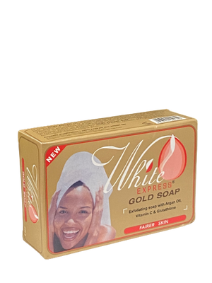 White Express Gold Soap Exfoliant Soap Fairer Skin 200 g - Africa Products Shop