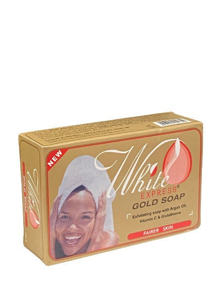 White Express Gold Soap Exfoliant Soap Fairer Skin 200 g