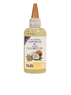 Yari 2 in 1 Castor & Coconut Virgin Oil  105 ml - Africa Products Shop