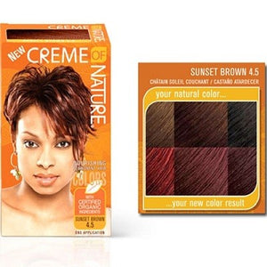 Creme of Nature Permanent Hair Color 4.5 Sunset Brown - Africa Products Shop