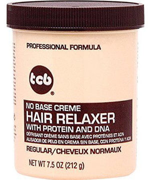 TCB No Base Creme Hair Relaxer Regular 212g - Africa Products Shop