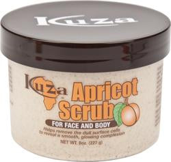 Kuza Apricot Face And Body Scrub 8 oz
