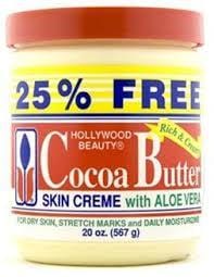 Crème Hydratante Hollywood Au Beurre De Cacao Et Aloe Vera 567g - Pour Peau Sèche, Quotidien