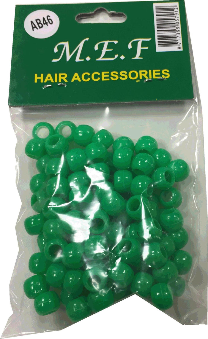 Hair Beads Green MEF Hair Accessoires AB46