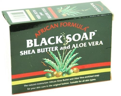 African Black Soap- African Formula Black Soap Shea Butter and Aloe Vera
