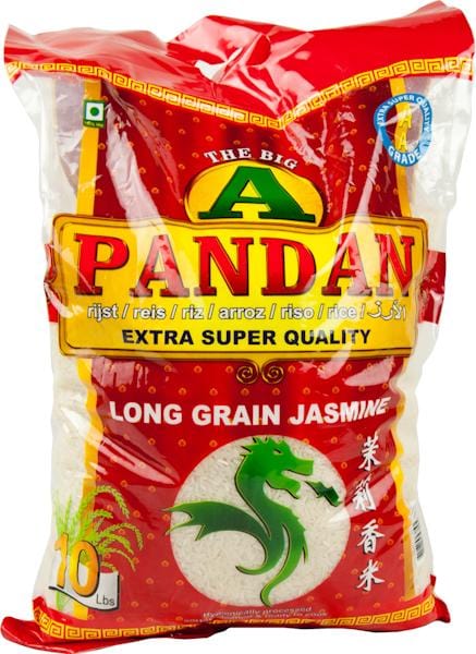 Rijst producten - Big Pandan Jasmin Long Grain Jasmine Perfumed A 4.5 ...