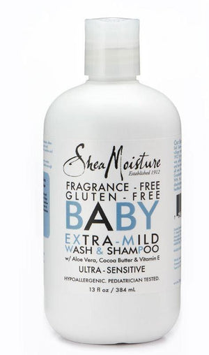 Shea Moisture Fragrance Free Extra Mild Wash Shampoo 384 g