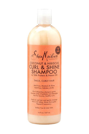 Shea Moisture Coconut and Hibiscus Curl and Shine Shampoo Family Size 437 ml
