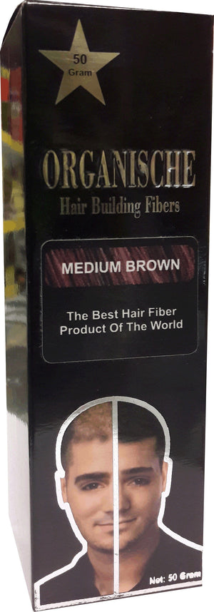 Organische Hair Building Fibers Medium Brown 50 g
