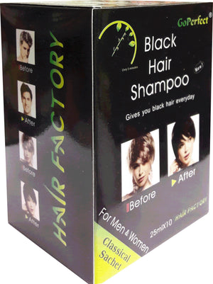 GoPerfect Black Hair Shampoo 10 stuks