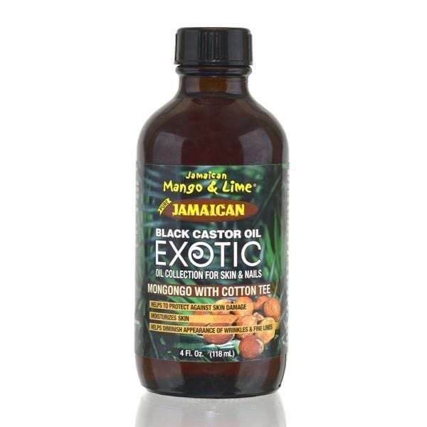 Jamaican Mango Lime Black Castor Oil Exotic Mongongo Cotton Tee  118 ml