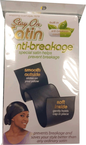 Stay On Satin Anti-breakage Black