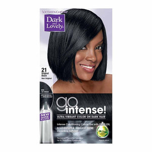 Dark and Lovely Go Intense Ultra Vibrant Color on Dark Hair  21 Original Black
