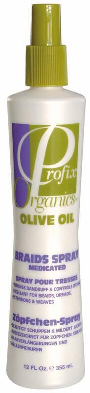 Profix Organics Olive Oil Braids Spray Medicated 355 ml