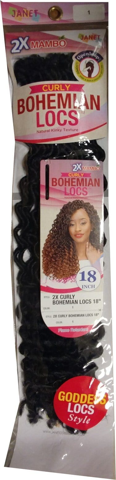 Janet Mambo Curl Bohemian Locs 2 pieces 18 inch