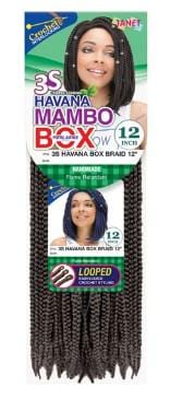 Janet Collection 3S Havana Box Braid 12 inch
