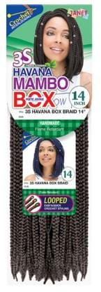 Janet Collection 3S Havana Box Braid 14 inch