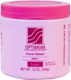 Optimum Creme Relaxer Step 1 Super Pink Jar 15 oz