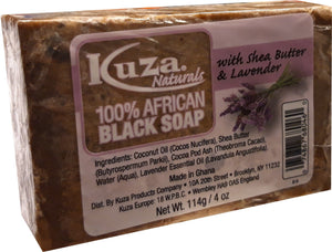 African Black Soap - Kuza Naturals 100% African Black Soap 114 g