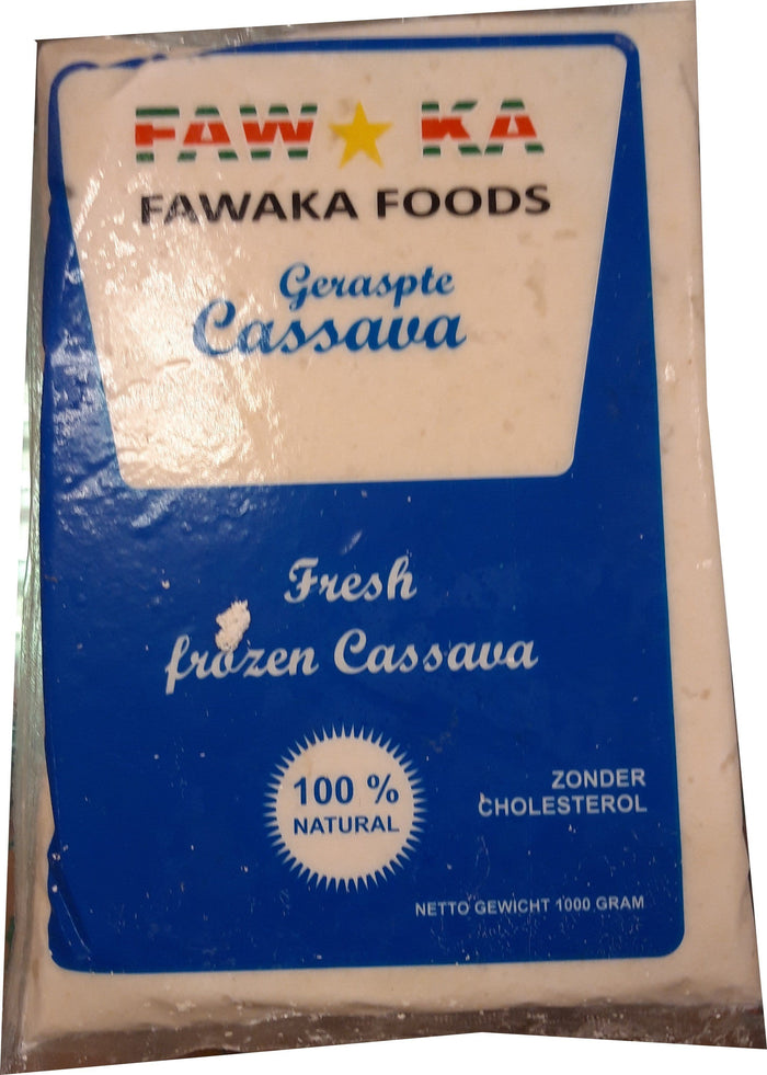 Fawaka Food Geraspte Frozen Cassava 1000 g