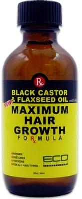 Eco Black Castor and Flaxseed Oil  Maximum Hair Growth 118 ml