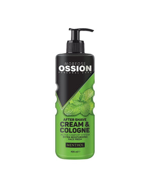 OSSION AFTER SHAVE CREAM & COLOGNE MENTHOL 400 ML