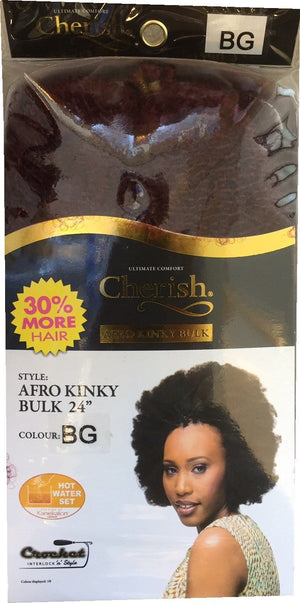 Cherish Afro Kinky Bulk 24 Colour BG
