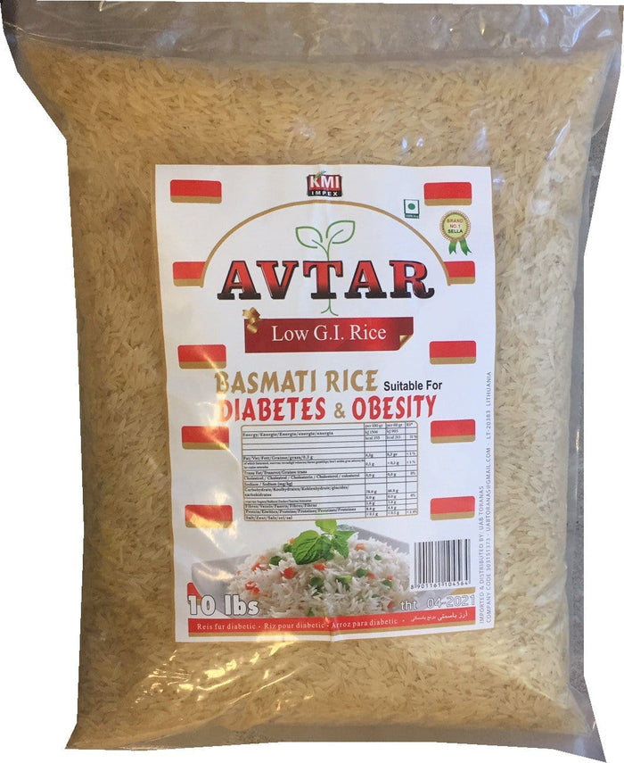 Avtar Basmati Rice Diabetes and Obesity 4.53 kg Africa Products Shop