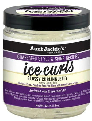 Aunt Jackie's Grapeseed Style & Shine Recipes ICE CURLS Glossy Curling Jelly 426 g