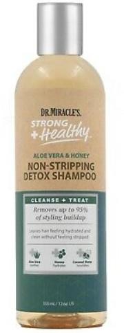 Dr. Miracles Strong and Healthy Non-Stripping Detos Shampoo 12 oz