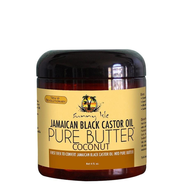 Sunny Isle Jamaican Black  Castor Oil Pure Butter Coconut 4 oz