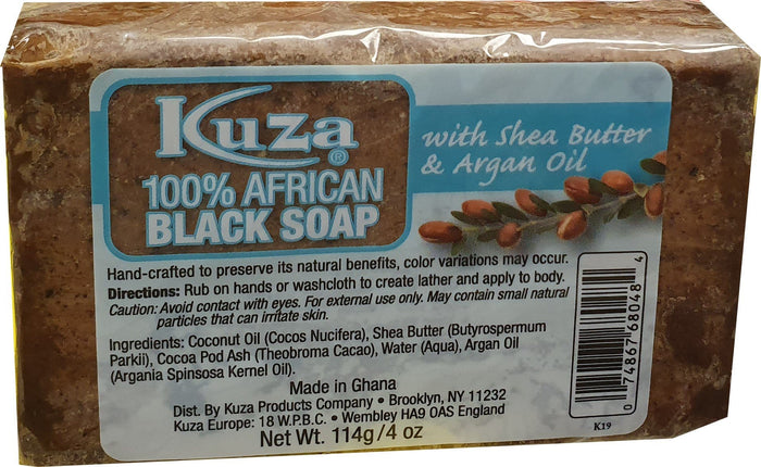 African Black Soap - Kuza African Black Soap Shea Butter Argan Oil 114 g
