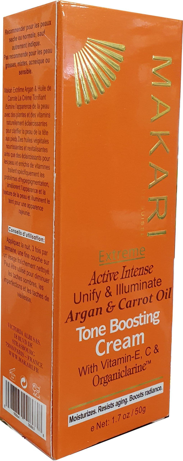 Makari Extreme Active Intense Argan and Carrot Oil  Toning Cream 50 g