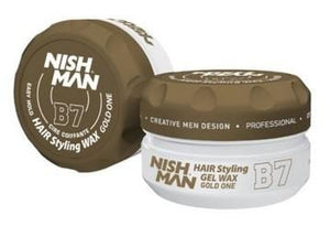 Nish Man Hair Styling Gel Wax Gold One B7 150 ml