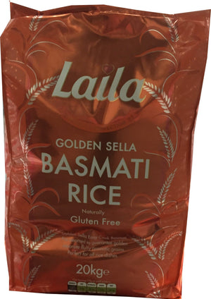 Laila Golden Sella Basmati Rice Gluten Free 20 kg