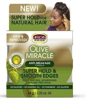 African Pride Olive Miracle Sliky Smooth Edges 64g